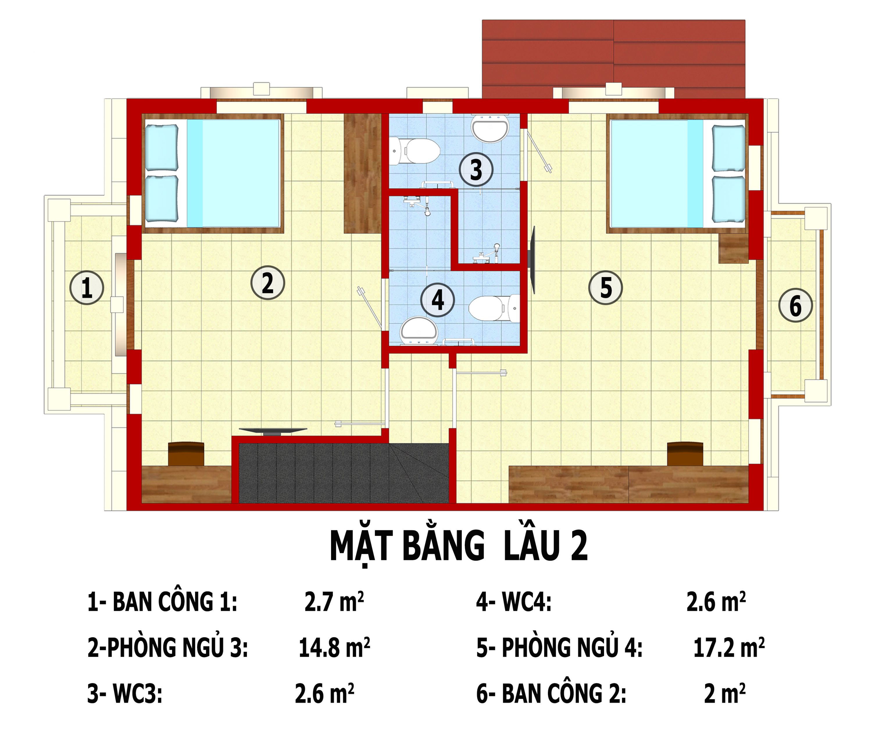 Liên kế 3 tầng căn bìa