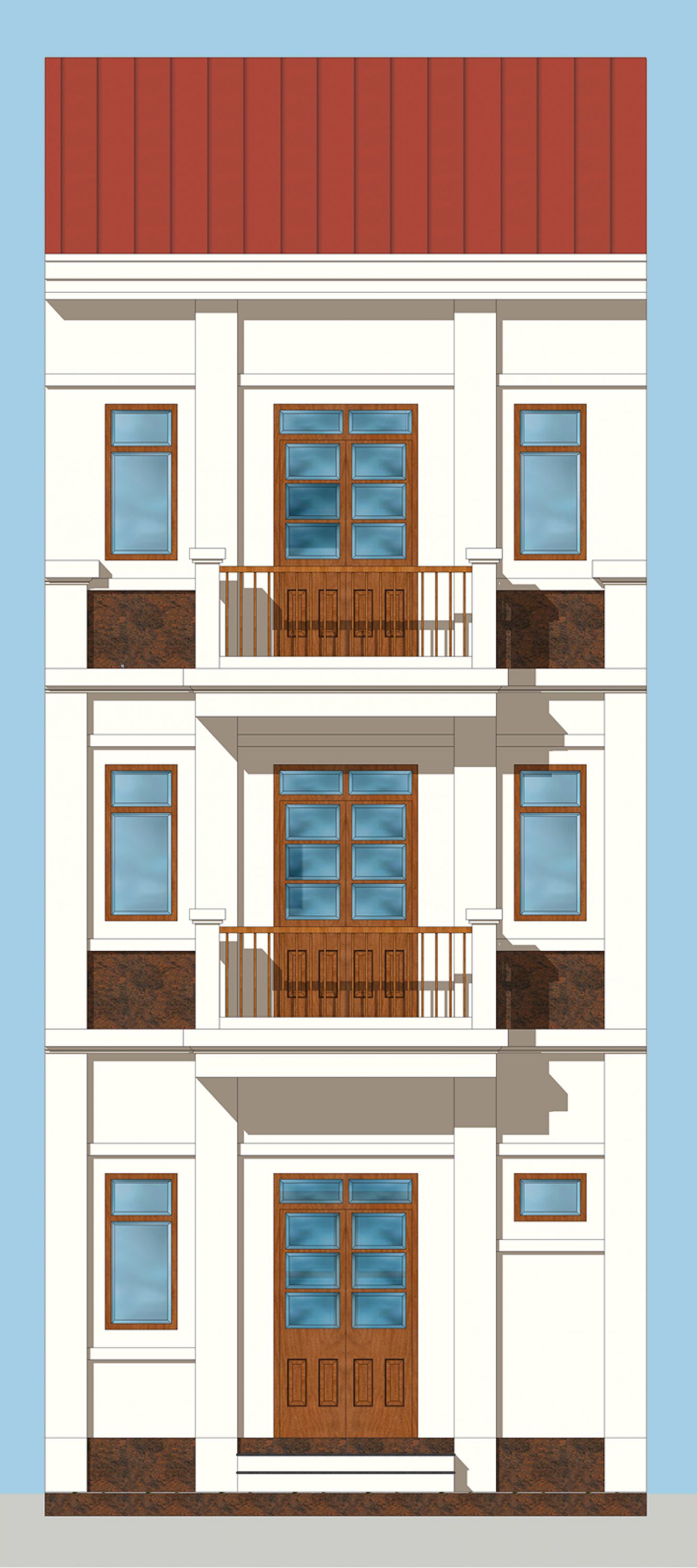 Liên kế 3 tầng căn giữa