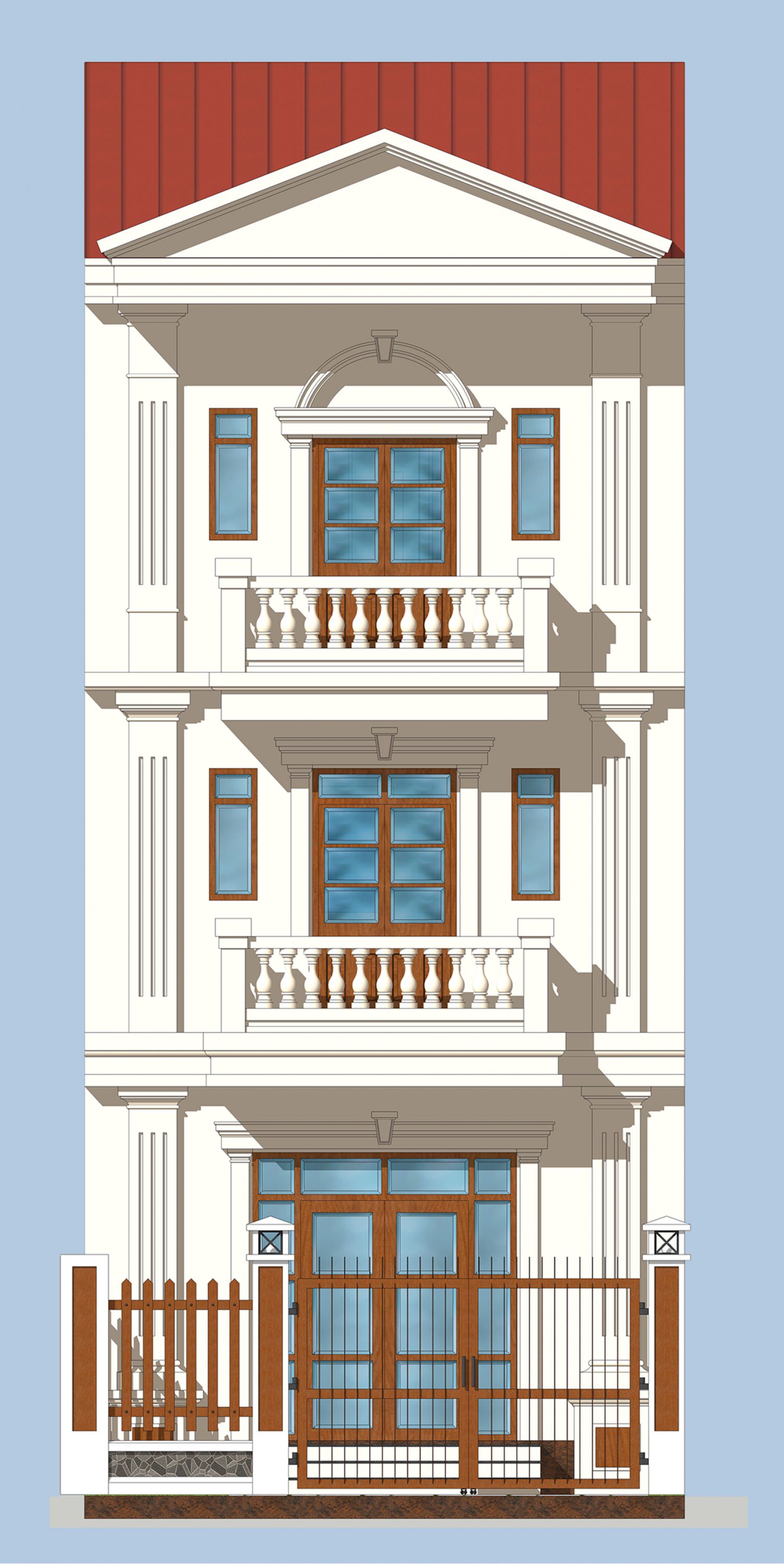 Liên kế 3 tầng căn giữa