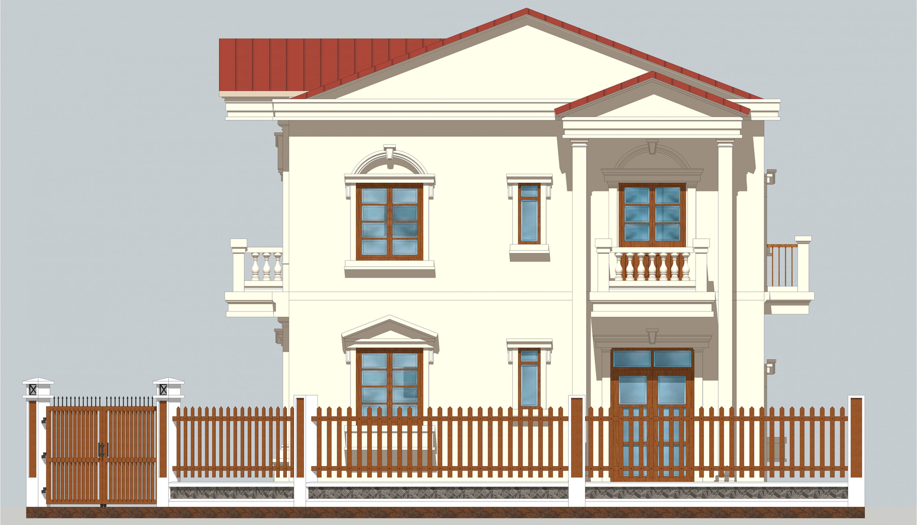 Liên kế 2 tầng căn bìa