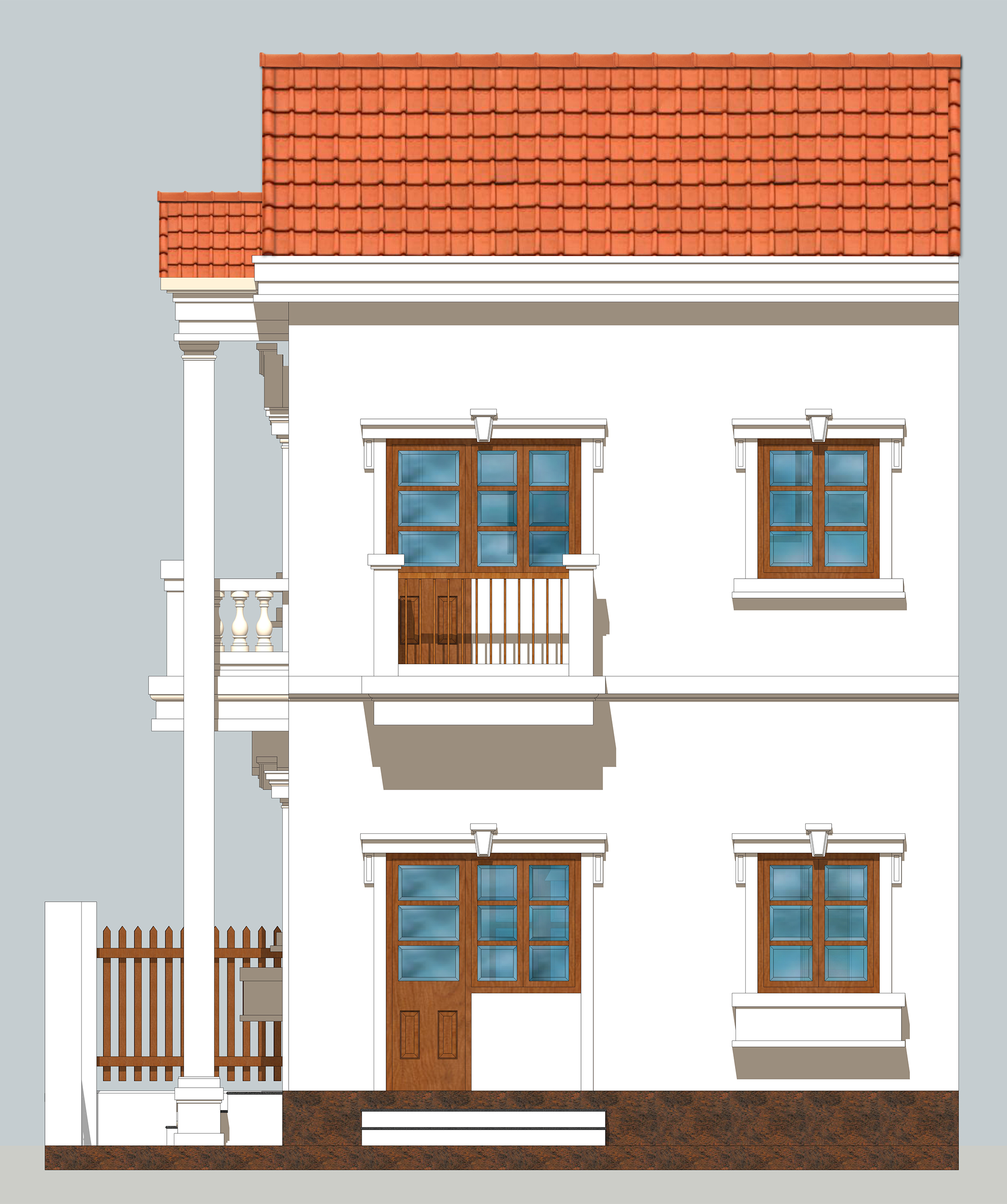 Liên kế 2 tầng căn bìa