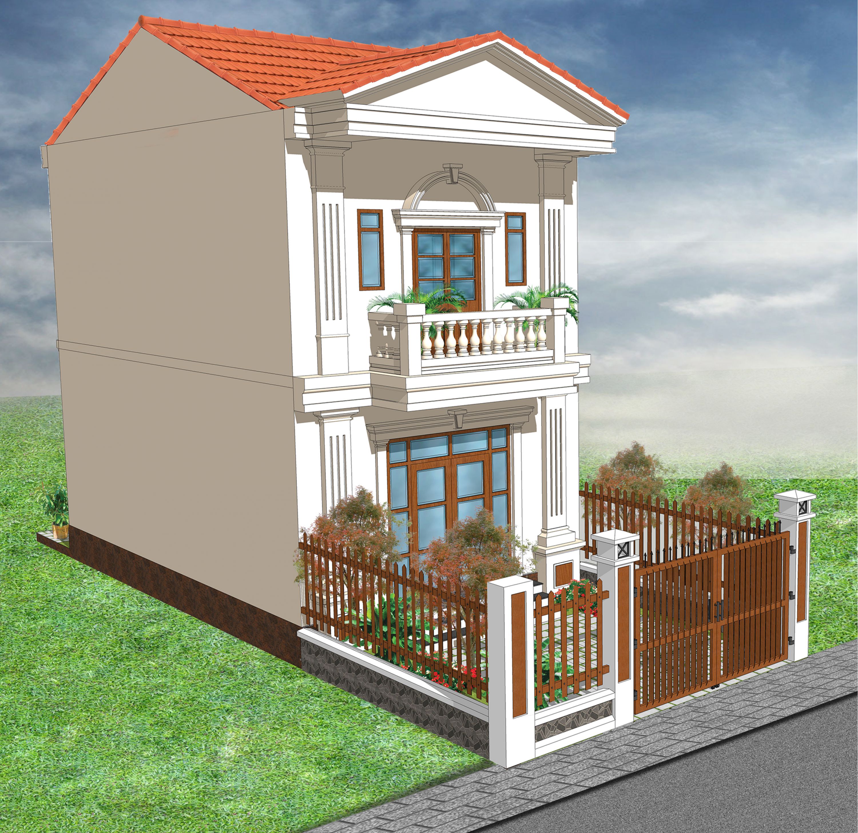 Liên kế 2 tầng căn giữa